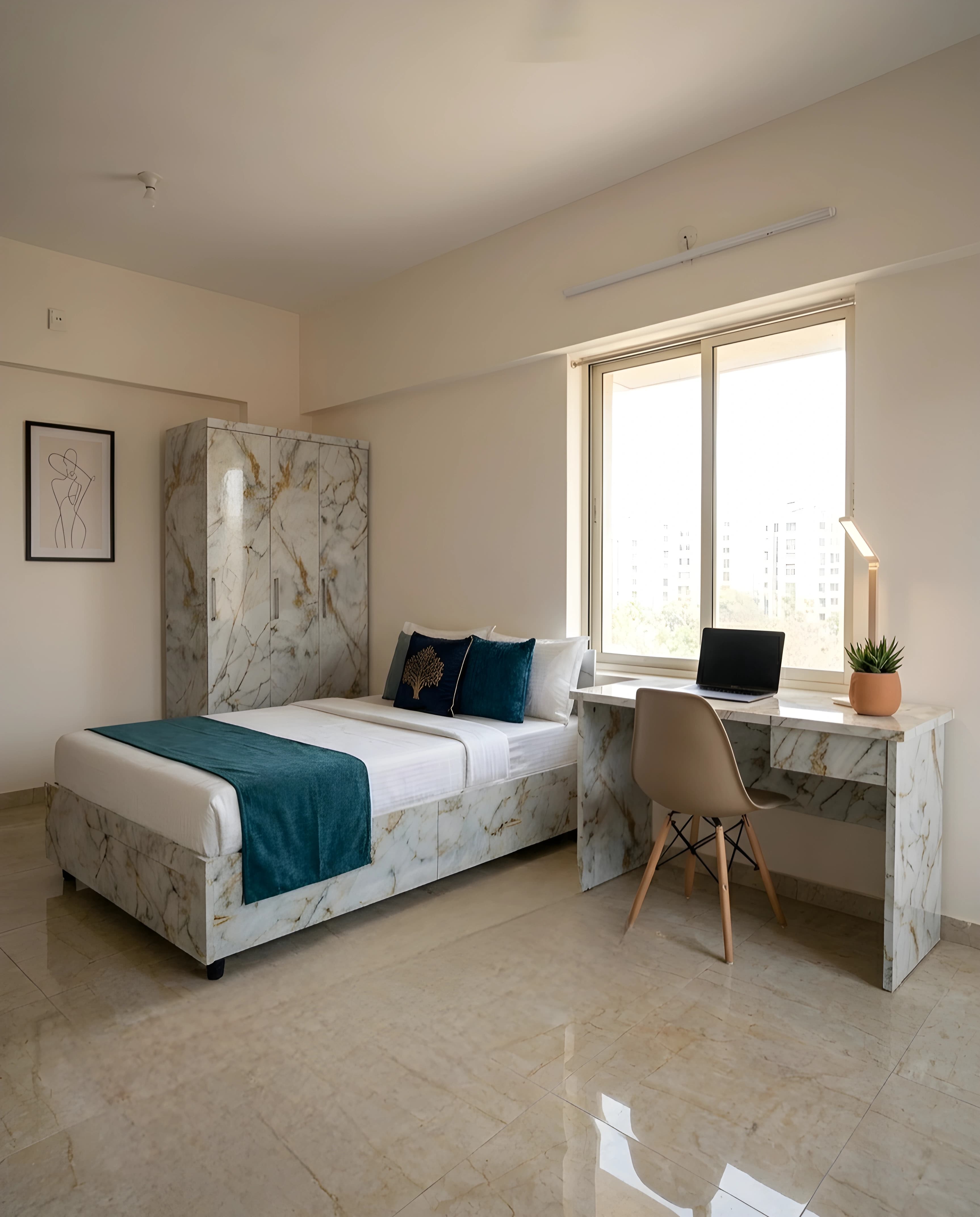 Premium bedroom suite at SOL Stay